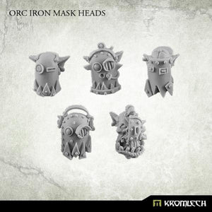 Kromlech Orc Iron Mask Heads (10) KRCB163 - Hobby Heaven