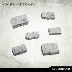 Kromlech Orc Junk City Crates KRBK014 - Hobby Heaven