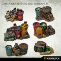 Kromlech Orc Junk City Fuel And Ammo Piles KRBK013 - Hobby Heaven