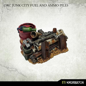 Kromlech Orc Junk City Fuel And Ammo Piles KRBK013 - Hobby Heaven