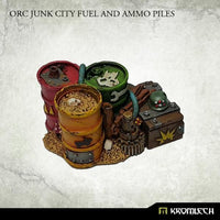 Kromlech Orc Junk City Fuel And Ammo Piles KRBK013 - Hobby Heaven
