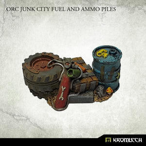 Kromlech Orc Junk City Fuel And Ammo Piles KRBK013 - Hobby Heaven