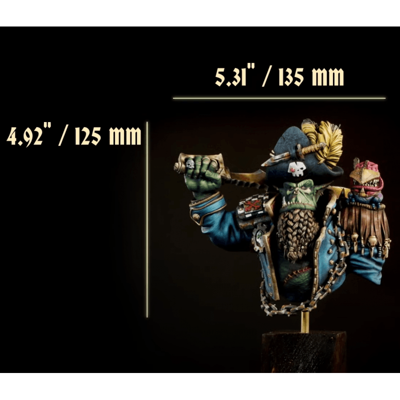 Kromlech Orc Pirate Kaptyn Bust KRBU004 - Hobby Heaven