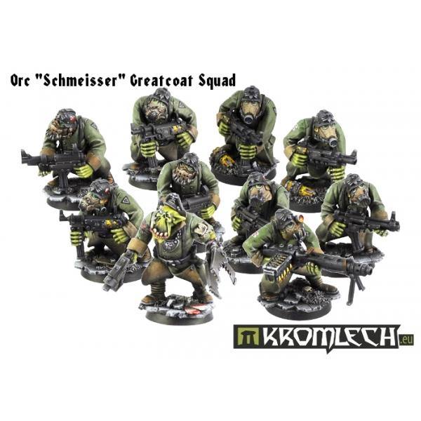 Kromlech Orc „Schmeisser” Greatcoats Squad (10) [armoured bodies] KRM070 - Hobby Heaven
