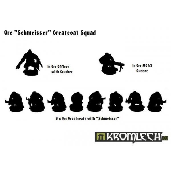 Kromlech Orc „Schmeisser” Greatcoats Squad (10) [armoured bodies] KRM070 - Hobby Heaven
