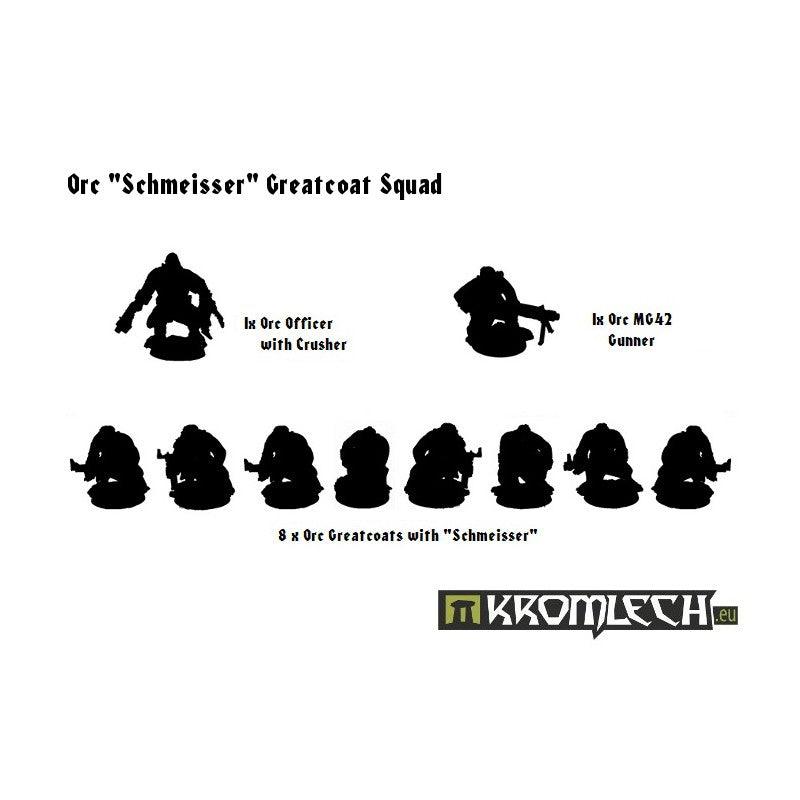 Kromlech Orc „Schmeisser” Greatcoats Squad (10) KRM022 - Hobby Heaven