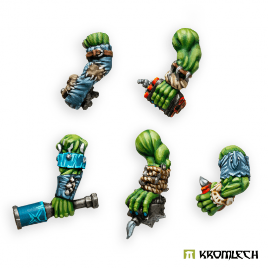 Kromlech Orc Storm Riderz Arms with Explosives (5) KRCB326 - Hobby Heaven