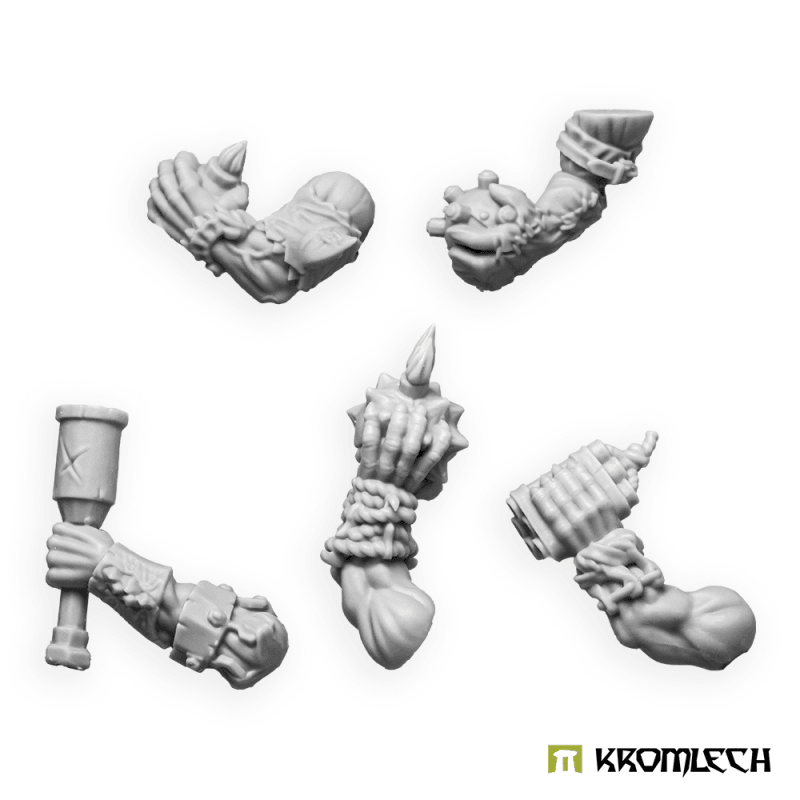 Kromlech Orc Storm Riderz Arms with Explosives (5) KRCB326 - Hobby Heaven