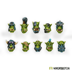 Kromlech Orc Wild Tribez Heads (10) KRCB316 - Hobby Heaven