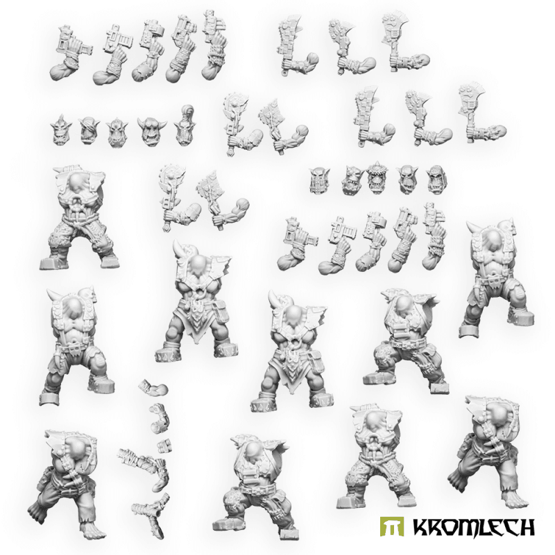 Kromlech Orc Wild Tribez Squad (10) KRM204 - Hobby Heaven