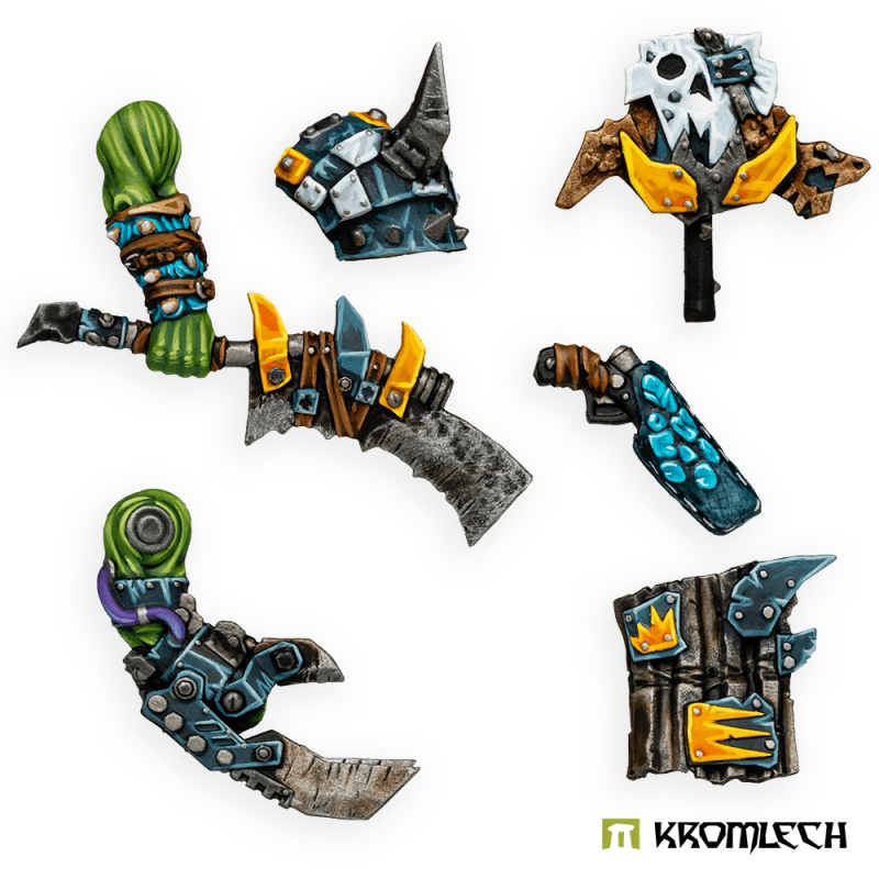 Kromlech Orc Wild Tribez Warchief on Cyboar (1) KRM205 - Hobby Heaven