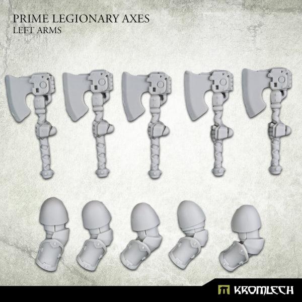 Kromlech Prime Legionaries CCW Arms: Axes [left] (5) KRCB274 - Hobby Heaven
