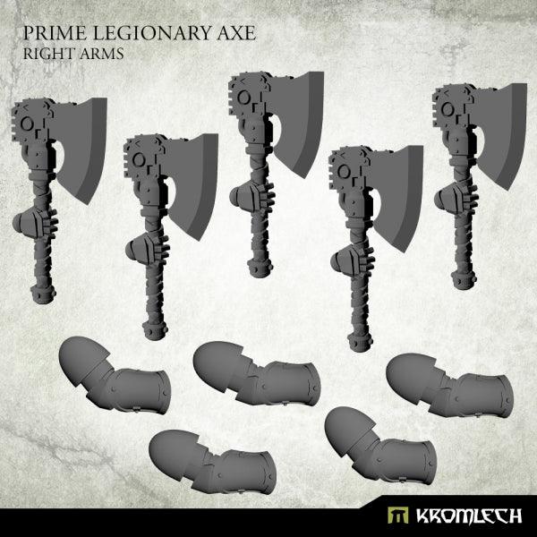 Kromlech Prime Legionaries CCW Arms: Axes [right] (5) KRCB270 - Hobby Heaven