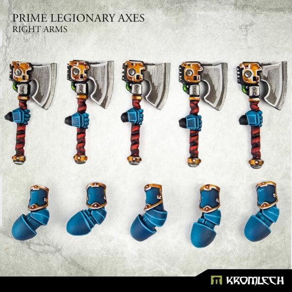 Kromlech Prime Legionaries CCW Arms: Axes [right] (5) KRCB270 - Hobby Heaven