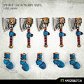 Kromlech Prime Legionaries CCW Arms: Axes [left] (5) KRCB274 - Hobby Heaven