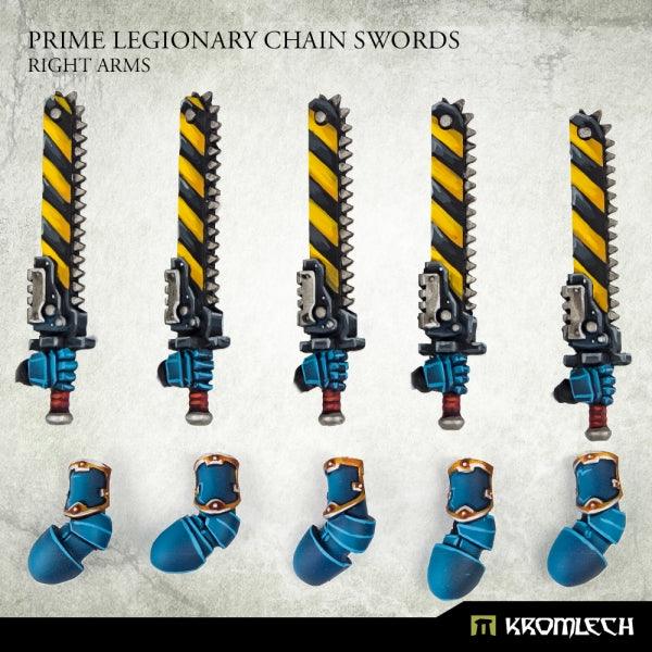Kromlech Prime Legionaries CCW Arms: Chain Swords [right] (5) KRCB267 - Hobby Heaven