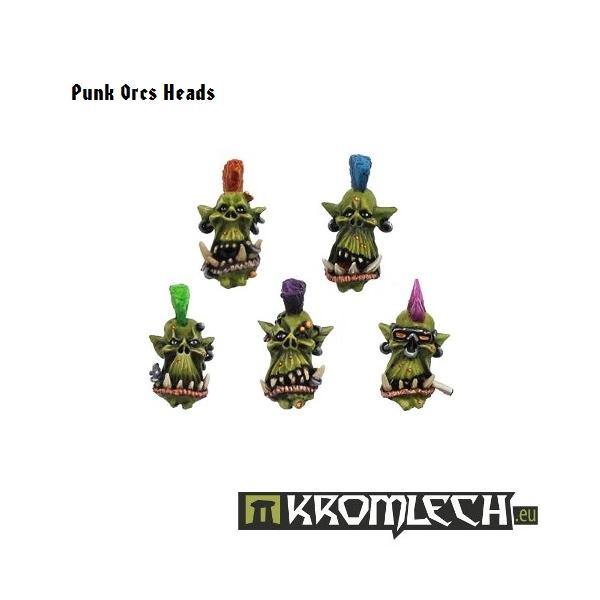 Kromlech Punk Orcs Heads (10) KRCB050 - Hobby Heaven