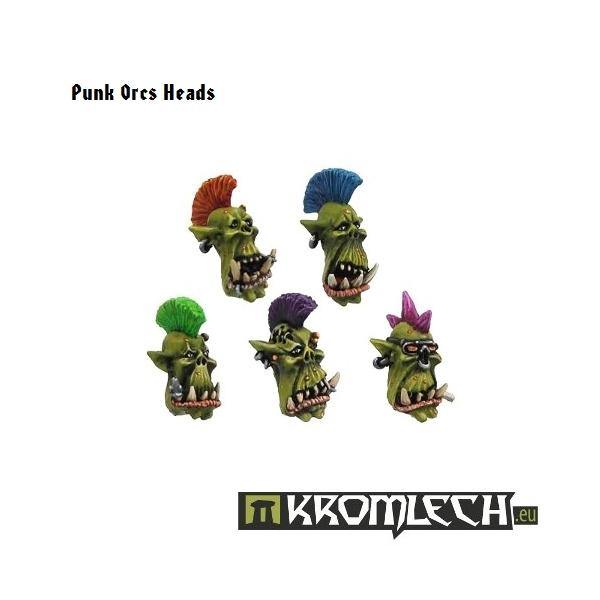 Kromlech Punk Orcs Heads (10) KRCB050 - Hobby Heaven