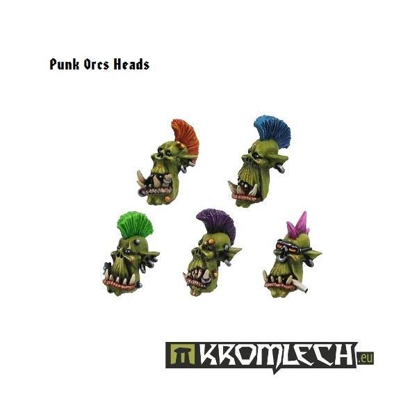 Kromlech Punk Orcs Heads (10) KRCB050 - Hobby Heaven
