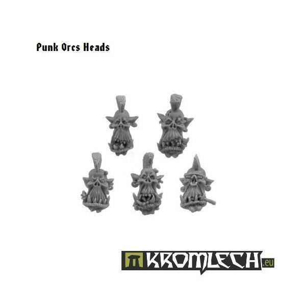Kromlech Punk Orcs Heads (10) KRCB050 - Hobby Heaven