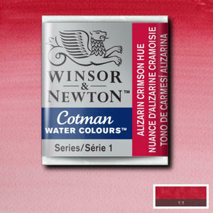 Winsor & Newton Half Pan Alizarin Crimson Hue Cotman Watercolour - Hobby Heaven