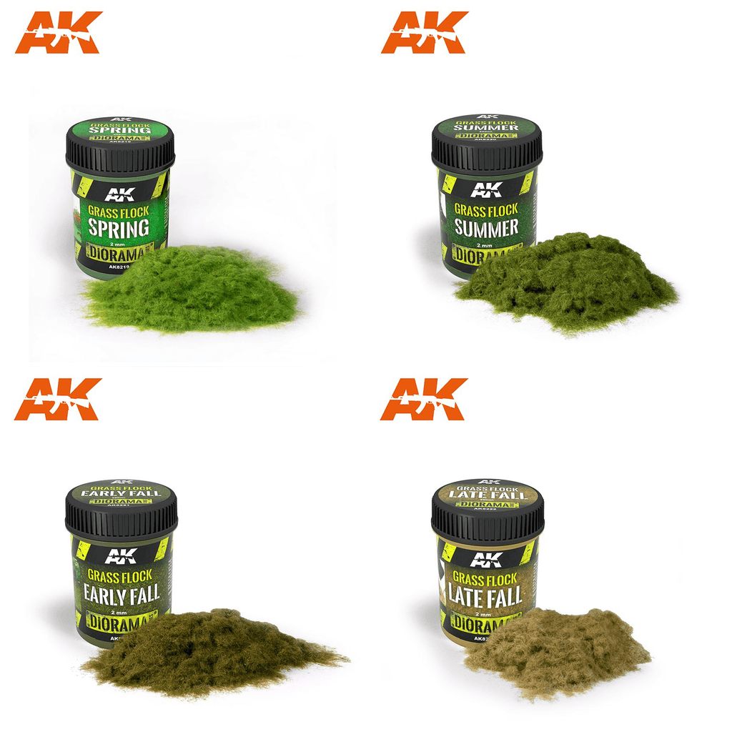 AK Interactive Grass Flocks Range Diorama - Hobby Heaven