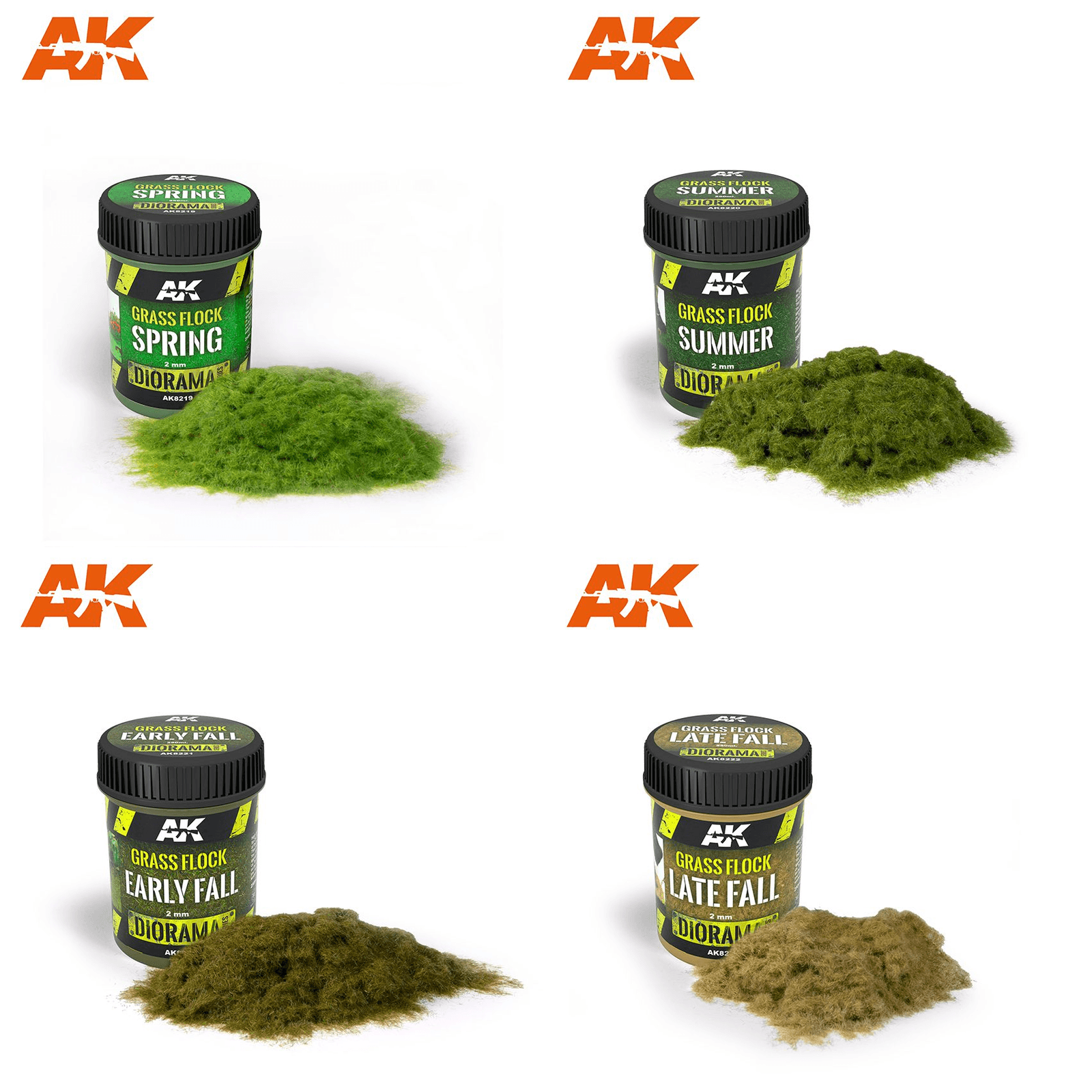 AK Interactive Grass Flocks Range Diorama - Hobby Heaven
