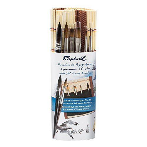Raphael Travel 6 Pieces Brush Set - Hobby Heaven