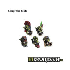 Kromlech Savage Orcs Heads (10) KRCB039 - Hobby Heaven