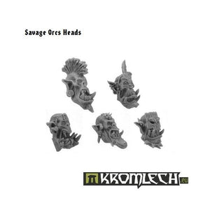 Kromlech Savage Orcs Heads (10) KRCB039 - Hobby Heaven