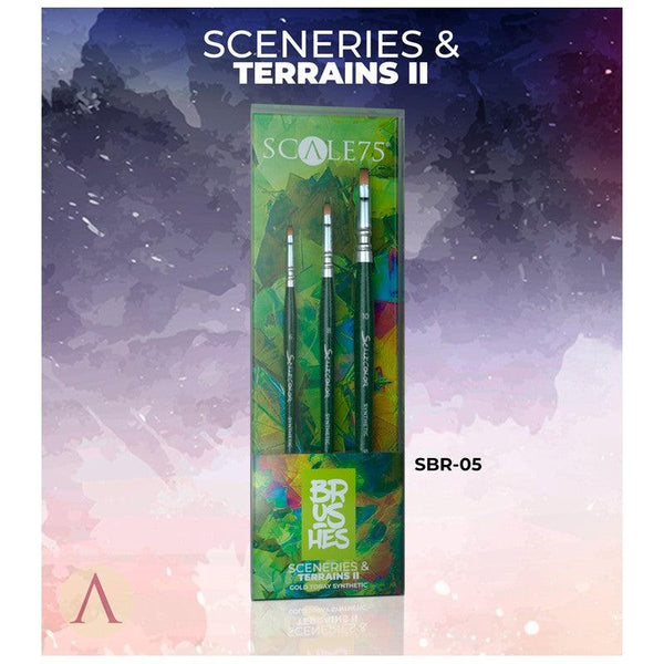 Scale 75 Sceneries and Terrains II Gold Toray Synthetic Brush Set 4 pcs SBR-005 - Hobby Heaven