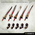 Kromlech Seraphim Knights Crimson Swords - Left (5) KRCB292 - Hobby Heaven