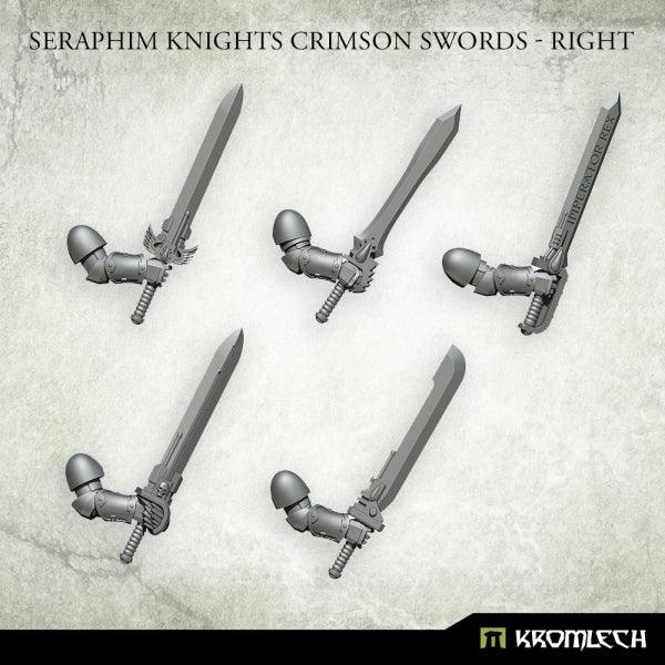Kromlech Seraphim Knights Crimson Swords - Right (5) KRCB291 - Hobby Heaven