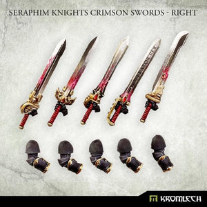 Kromlech Seraphim Knights Crimson Swords - Right (5) KRCB291 - Hobby Heaven