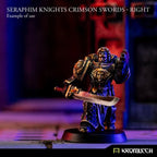 Kromlech Seraphim Knights Crimson Swords - Right (5) KRCB291 - Hobby Heaven