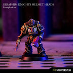 Kromlech Seraphim Knights Helmet Heads (10) KRCB287 - Hobby Heaven