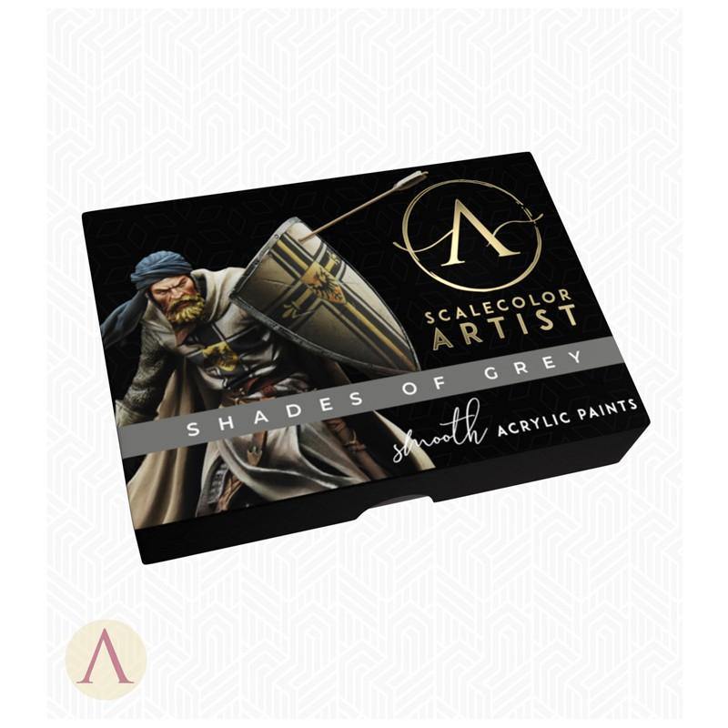 Scale75 Artists Shades of Grey Paint Set (6 Paints) - Hobby Heaven