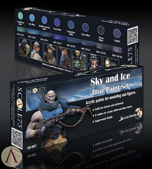 Scale75 Sky and Ice Paint Set (8 Paints) - Hobby Heaven