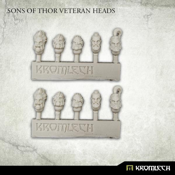 Kromlech Sons of Thor Veteran Heads (5) KRCB279 - Hobby Heaven