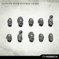 Kromlech Sons of Thor Veteran Heads (5) KRCB279 - Hobby Heaven