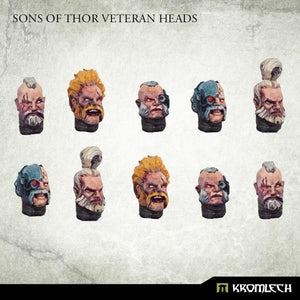 Kromlech Sons of Thor Veteran Heads (5) KRCB279 - Hobby Heaven