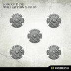 Kromlech Sons of Thor: Wolf Pattern Shields (5) KRCB209 - Hobby Heaven