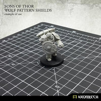 Kromlech Sons of Thor: Wolf Pattern Shields (5) KRCB209 - Hobby Heaven