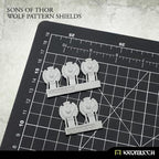 Kromlech Sons of Thor: Wolf Pattern Shields (5) KRCB209 - Hobby Heaven
