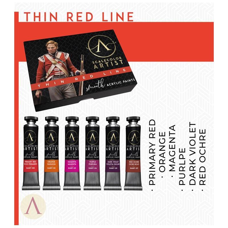 Scale75 Artists Thin Red Line Paint Set (6 Paints) - Hobby Heaven