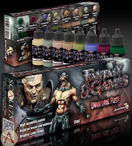 Scale75 Unnatural Flesh Paint Set (8 Paints) - Hobby Heaven
