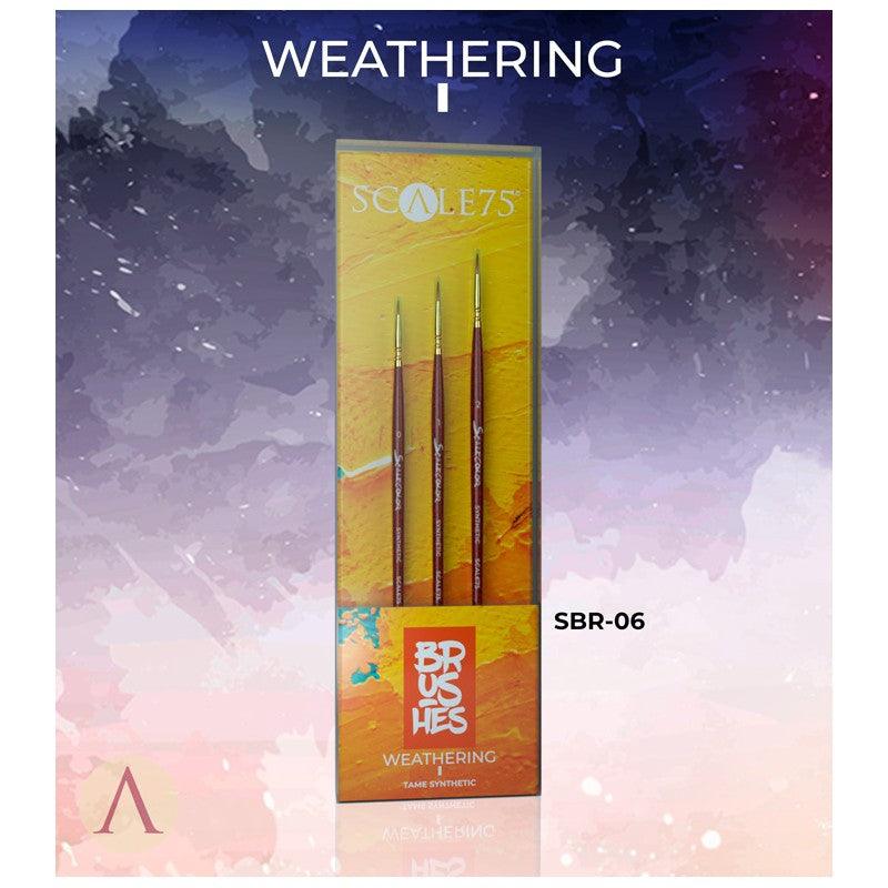 Scale 75 Weathering I Tame Synthetic Brush Set 4 pcs SBR-006 - Hobby Heaven