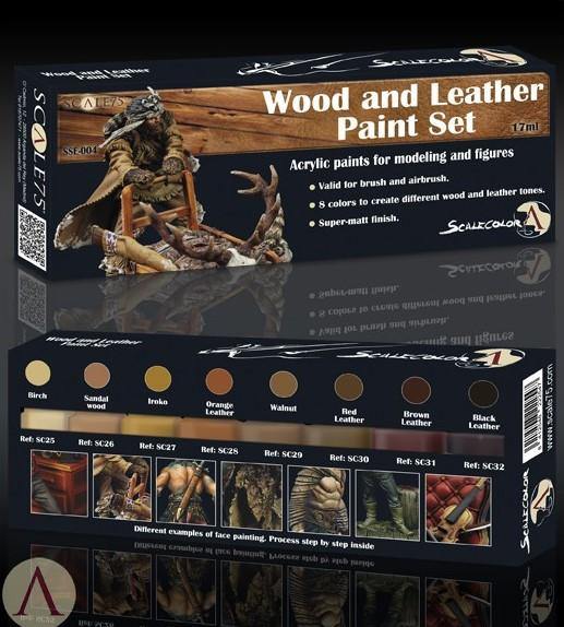Scale75 Wood and Leather Paint Set (8 Paints) - Hobby Heaven