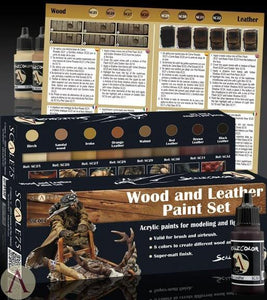 Scale75 Wood and Leather Paint Set (8 Paints) - Hobby Heaven