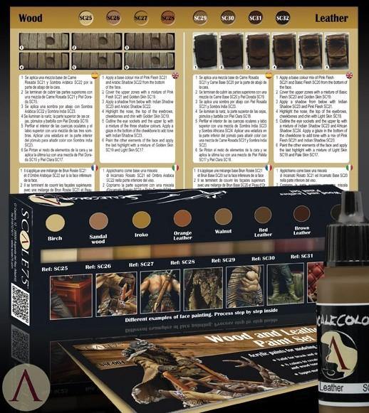 Scale75 Wood and Leather Paint Set (8 Paints) - Hobby Heaven